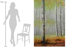 XXL Öl Gemälde 'Herbstwaldmomente' | Handgemaltes Unikat