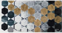 XXL Öl Gemälde 'Hexagonal Stars' | Handgemaltes Unikat