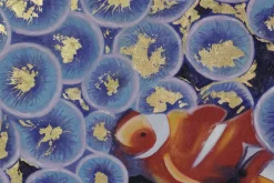 XXL Öl Gemälde 'Hidden Clownfish' | Handgemaltes Unikat