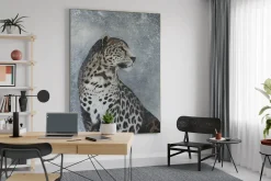 XXL Öl Gemälde 'Hoheit des Leoparden' | Handgemaltes Unikat