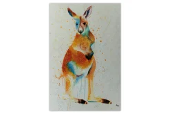 XXL Öl Gemälde 'Hopping Kangaroo' | Handgemaltes Unikat