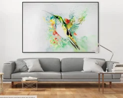 XXL Öl Gemälde 'Hummingbirds' Place' | Handgemaltes Unikat