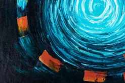 XXL Öl Gemälde 'Hypnotic Fountain' | Handgemaltes Unikat