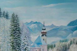 XXL Öl Gemälde 'Idyll der Berge' | Handgemaltes Unikat