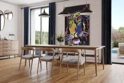 XXL Öl Gemälde 'Illuminated Tiger' | Handgemaltes Unikat