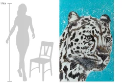 XXL Öl Gemälde 'Im Auge des Leoparden' | Handgemaltes Unikat