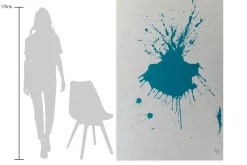 XXL Öl Gemälde 'In the turquoise depths' | Handgemaltes Unikat