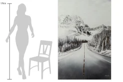 XXL Öl Gemälde 'Into the Mountains' | Handgemaltes Unikat