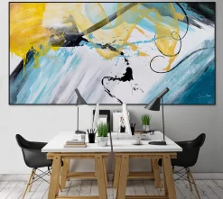 XXL Öl Gemälde 'In vollen Zügen' | Handgemaltes Unikat