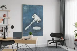 XXL Öl Gemälde 'Judge's Gavel' | Handgemaltes Unikat