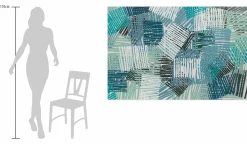 XXL Öl Gemälde 'Jungle of Squares' | Handgemaltes Unikat