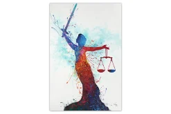 XXL Öl Gemälde 'Justice in Colours' | Handgemaltes Unikat