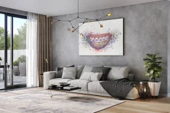 XXL Öl Gemälde 'Just Smile' | Handgemaltes Unikat