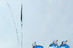 XXL Öl Gemälde 'Klang der Vögel' | Handgemaltes Unikat