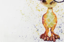 XXL Öl Gemälde 'Kleine Giraffe' | Handgemaltes Unikat