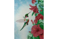 XXL Öl Gemälde 'König der Kolibris' | Handgemaltes Unikat
