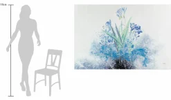XXL Öl Gemälde 'Königliche Blume' | Handgemaltes Unikat