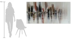 XXL Öl Gemälde 'Königliche Stadt' | Handgemaltes Unikat