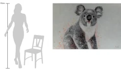 XXL Öl Gemälde 'Koala Smile' | Handgemaltes Unikat