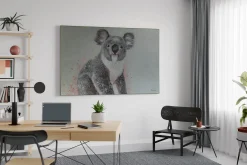 XXL Öl Gemälde 'Koala Smile' | Handgemaltes Unikat