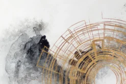 XXL Öl Gemälde 'Kompass am Horizont' | Handgemaltes Unikat