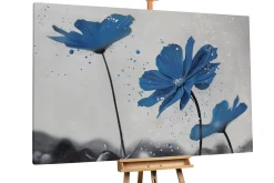XXL Öl Gemälde 'Kornblumenblau' | Handgemaltes Unikat