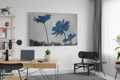 XXL Öl Gemälde 'Kornblumenblau' | Handgemaltes Unikat