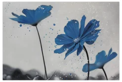 XXL Öl Gemälde 'Kornblumenblau' | Handgemaltes Unikat
