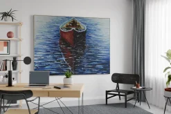 XXL Öl Gemälde 'Kristallklarer See' | Handgemaltes Unikat