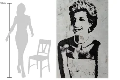 XXL Öl Gemälde 'Lady Di's Smile' | Handgemaltes Unikat