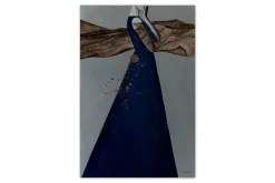 XXL Öl Gemälde 'Lady in Blue' | Handgemaltes Unikat
