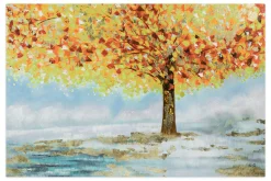 XXL Öl Gemälde 'Lauer Herbsttag' | Handgemaltes Unikat