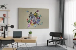 XXL Öl Gemälde 'Laughing Butterflies' | Handgemaltes Unikat