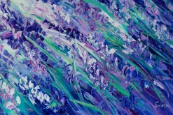 XXL Öl Gemälde 'Lavender Universe' | Handgemaltes Unikat