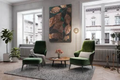 XXL Öl Gemälde 'Leaves in the Sun' | Handgemaltes Unikat