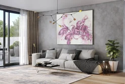 XXL Öl Gemälde 'Lilac Awakening' | Handgemaltes Unikat
