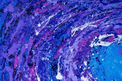 XXL Öl Gemälde 'Lilac Universe' | Handgemaltes Unikat