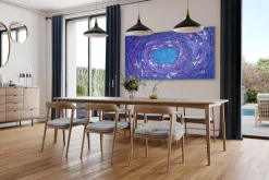 XXL Öl Gemälde 'Lilac Universe' | Handgemaltes Unikat