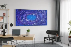 XXL Öl Gemälde 'Lilac Universe' | Handgemaltes Unikat