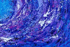 XXL Öl Gemälde 'Lilac Universe' | Handgemaltes Unikat