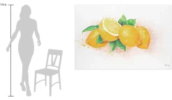 XXL Öl Gemälde 'Limoncello' | Handgemaltes Unikat