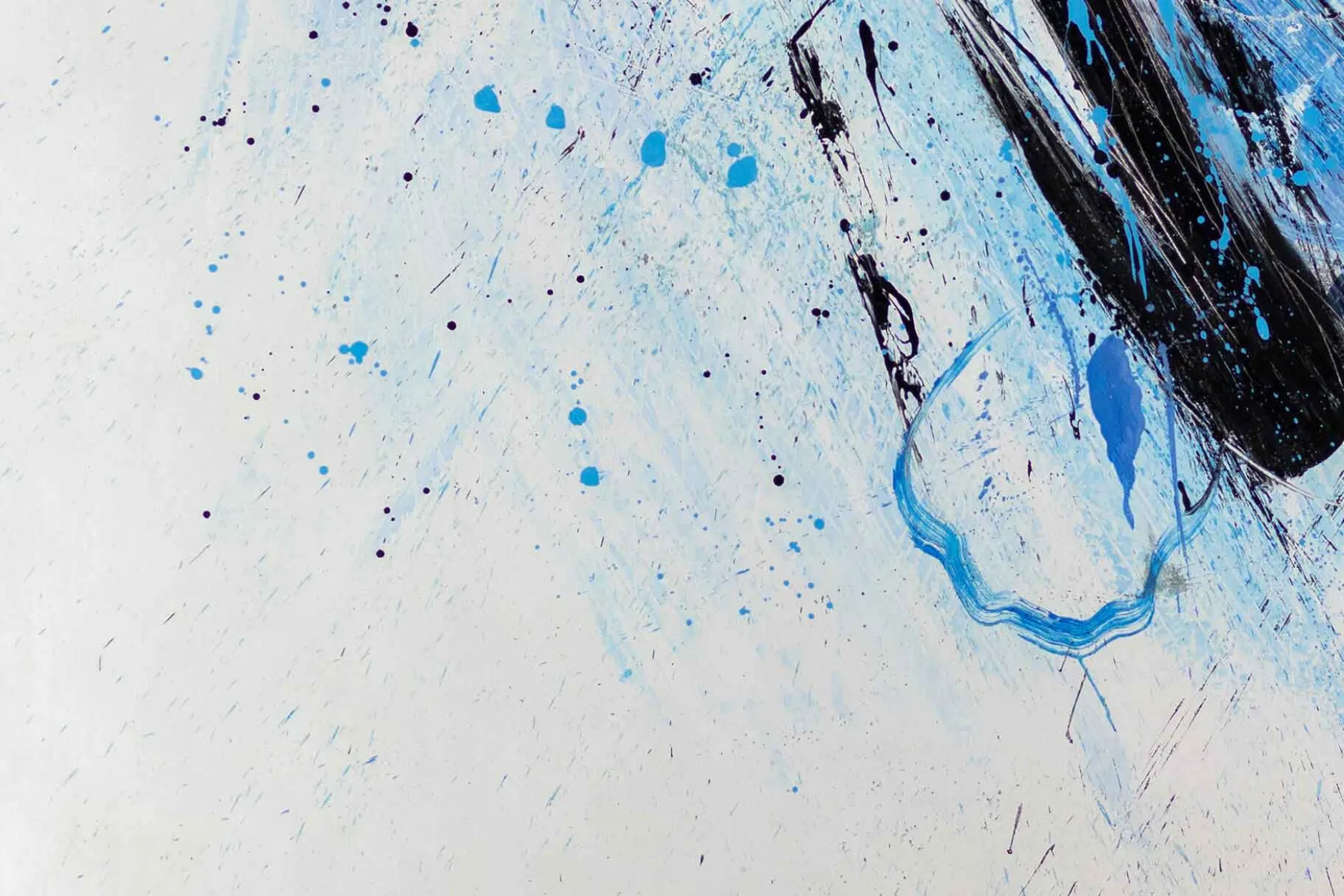XXL Öl Gemälde 'Liquid Sky' | Handgemaltes Unikat