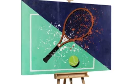 XXL Öl Gemälde 'Love For Tennis' | Handgemaltes Unikat