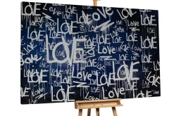 XXL Öl Gemälde 'Love is everywhere' | Handgemaltes Unikat