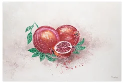 XXL Öl Gemälde 'Luminous Pomegranate' | Handgemaltes Unikat