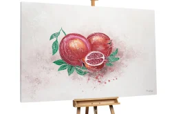 XXL Öl Gemälde 'Luminous Pomegranate' | Handgemaltes Unikat