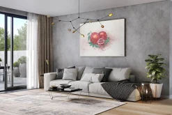 XXL Öl Gemälde 'Luminous Pomegranate' | Handgemaltes Unikat