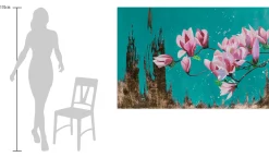 XXL Öl Gemälde 'Macht der Magnolie' | Handgemaltes Unikat
