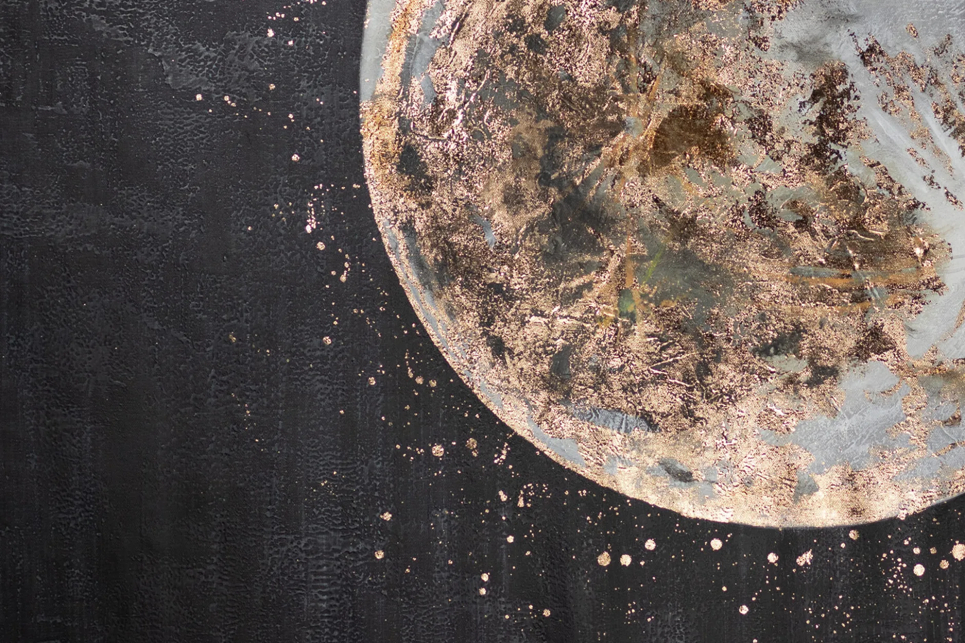 XXL Öl Gemälde 'Magic Moon' | Handgemaltes Unikat