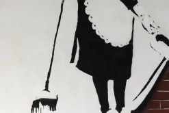 XXL Öl Gemälde 'Maid of Banksy' | Handgemaltes Unikat